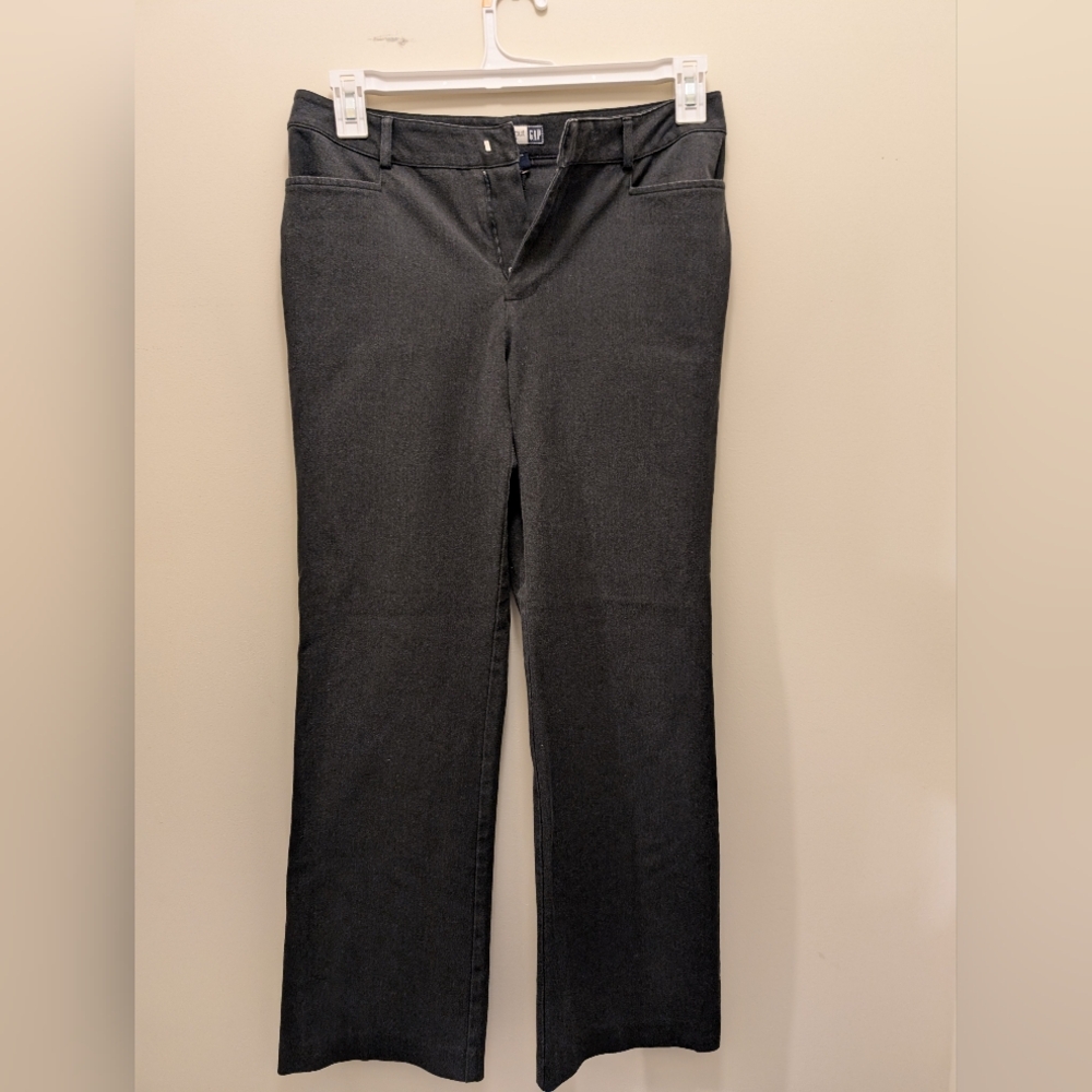 GAP Boot Cut Stretch Charcoal Trousers